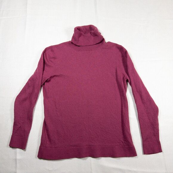 Pendleton Turtleneck 100% Merino Wool Sweater Womens XL Pullover Berry Pink - Picture 3 of 8